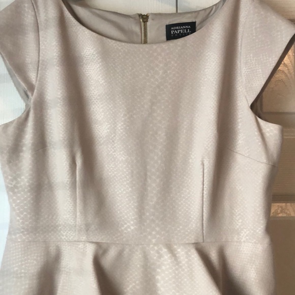 Adrianna Papell peplum dress. Worn once - Picture 2 of 3